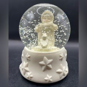 Dept 56 Snowbabies “Are You On My List?” Musical WaterGlobe w Original Box EUC